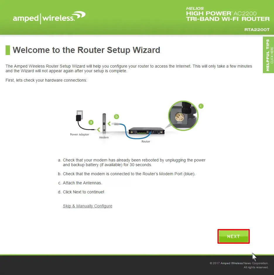 Router Setup Wizard
