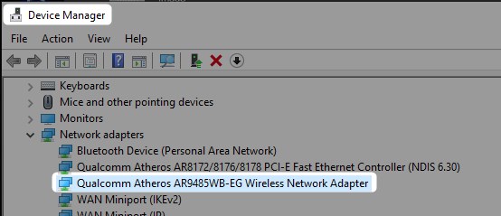 update network adapter driver