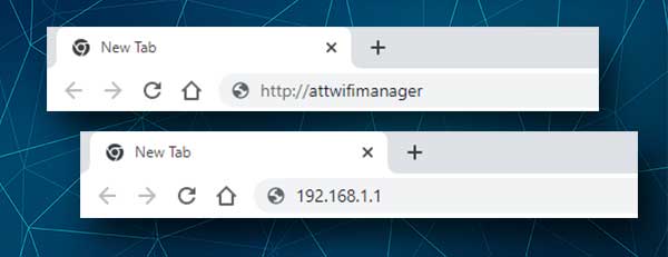 attwifimanager and 192.168.1.1
