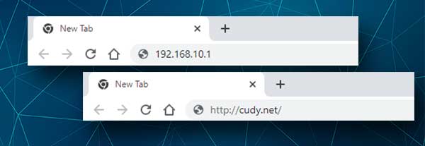 Cudy router login IP and local web address