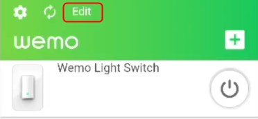Edit Wemo Light Switch Wemo App