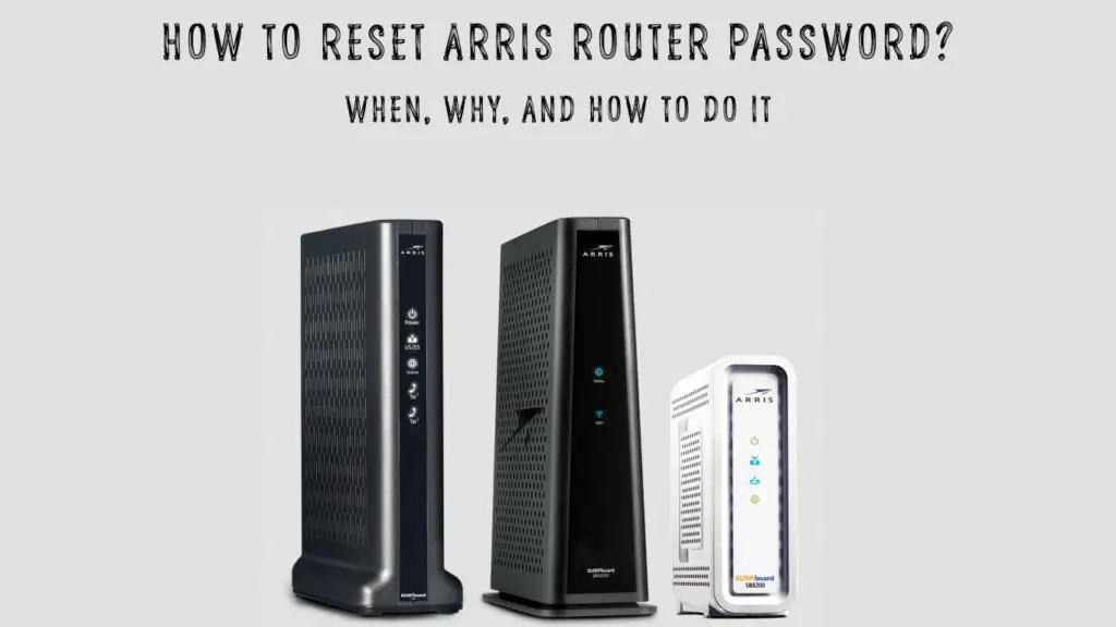 How to Reset Arris Router Password?