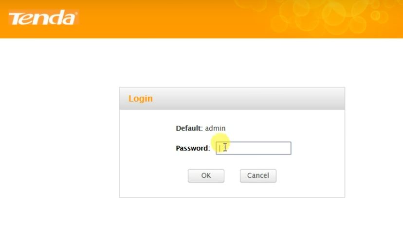 Log in to your Tenda router