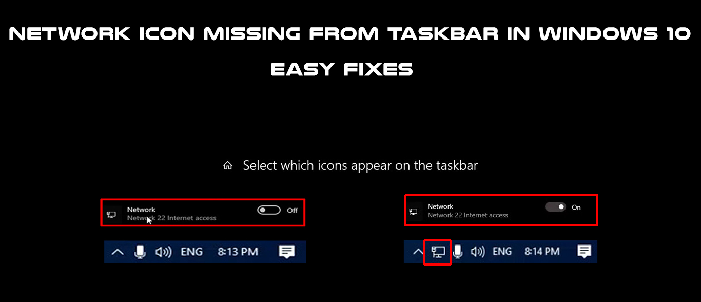 Network Icon Missing From Taskbar In Windows 10 (Easy Fixes) RouterCtrl