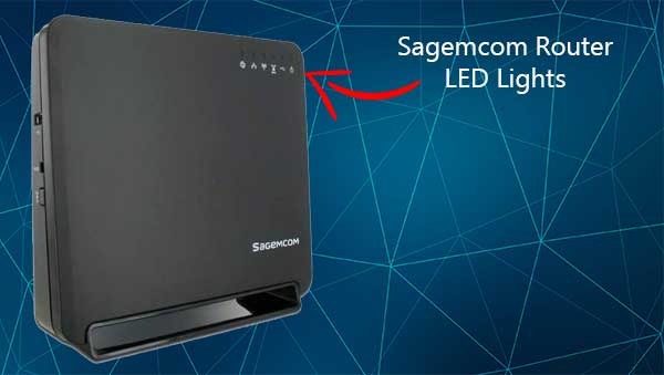 Sagemcom router LED lights