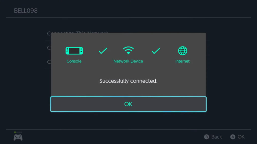 Select OK to connect to the Wi-Fi