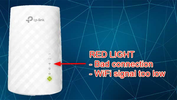 TP-Link WiFi Extender Red Light