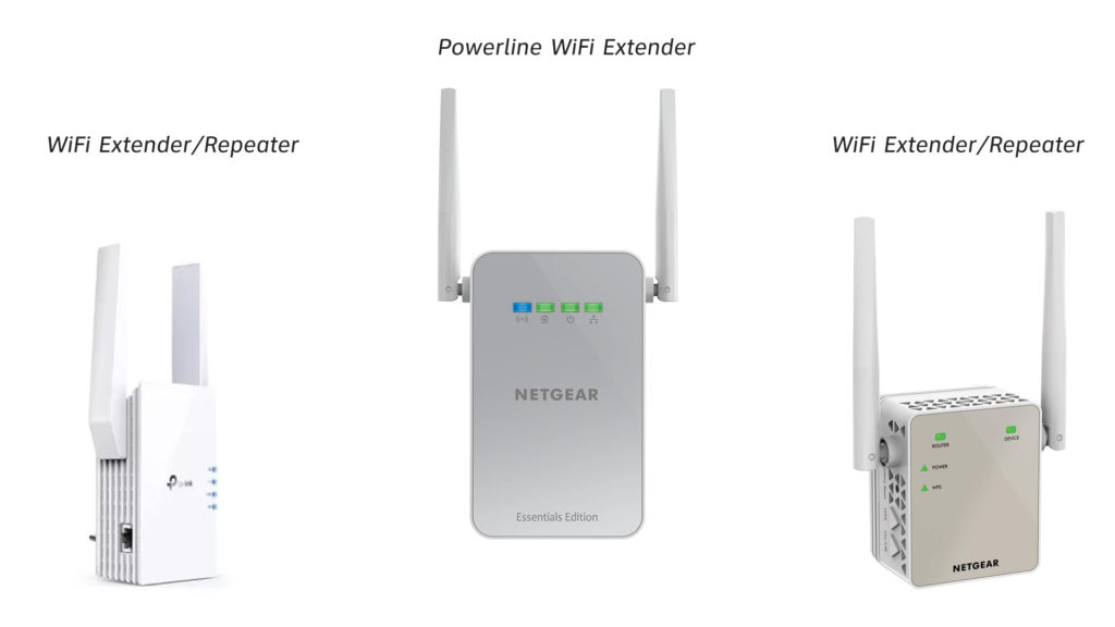 WiFi extenders and WiFi repeaters
