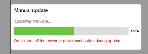 firmware upgrade progres