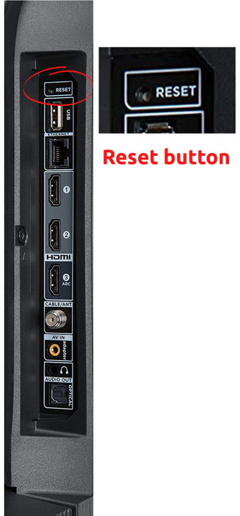 reset button