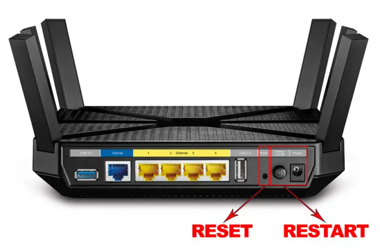 reset your router by pressing and holding the reset button