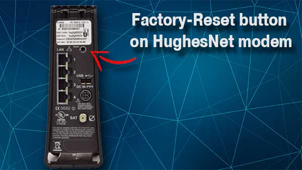 Factory-Reset button on Hughesnet modem