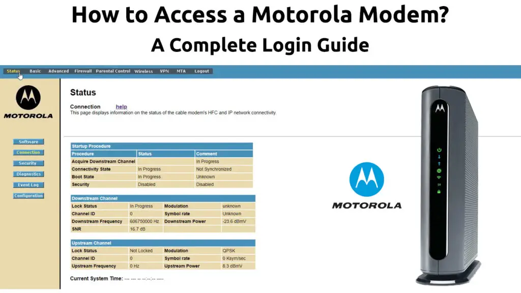 How to Access a Motorola Modem