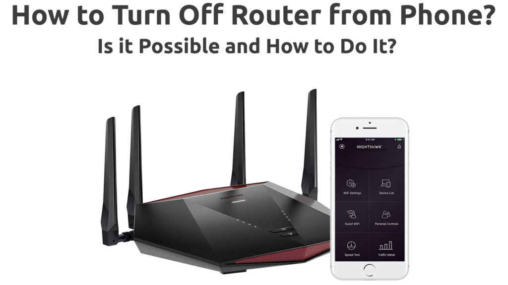 How to Turn Off Router from Phone