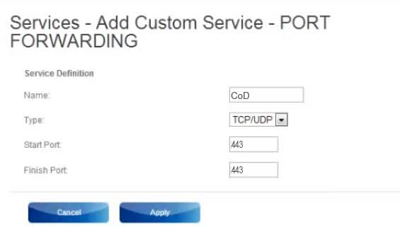 Port Forwarding on Sky Hub