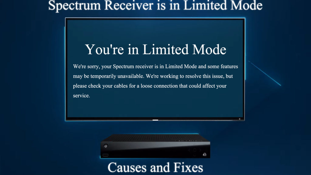 Spectrum Receiver is in Limited Mode