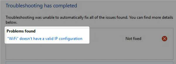 Windows 10 Wi-Fi Doesn't Have a Valid IP Configuration