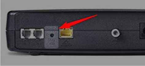 reset button on Arris modem