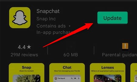 update Snapchat