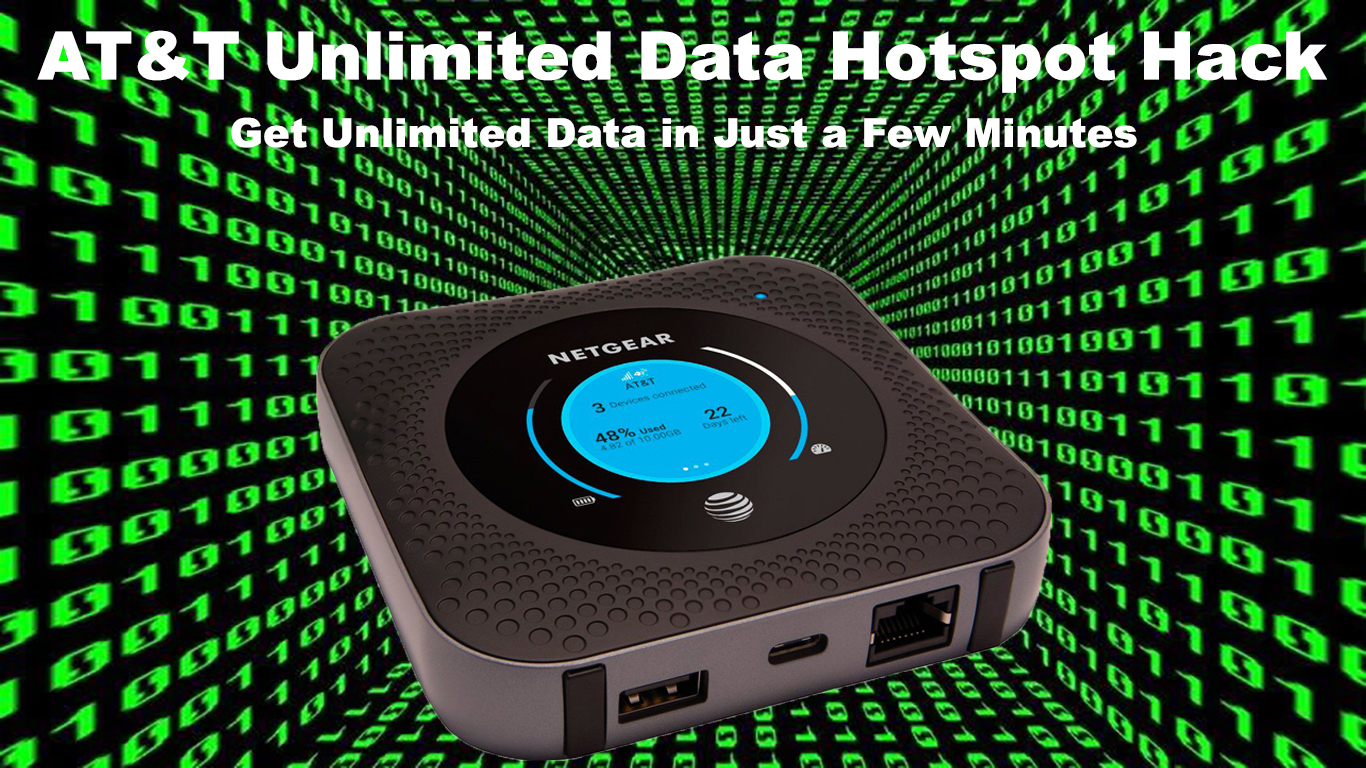 AT&T Unlimited Data Hotspot Hack (Get Unlimited Data in Just a Few