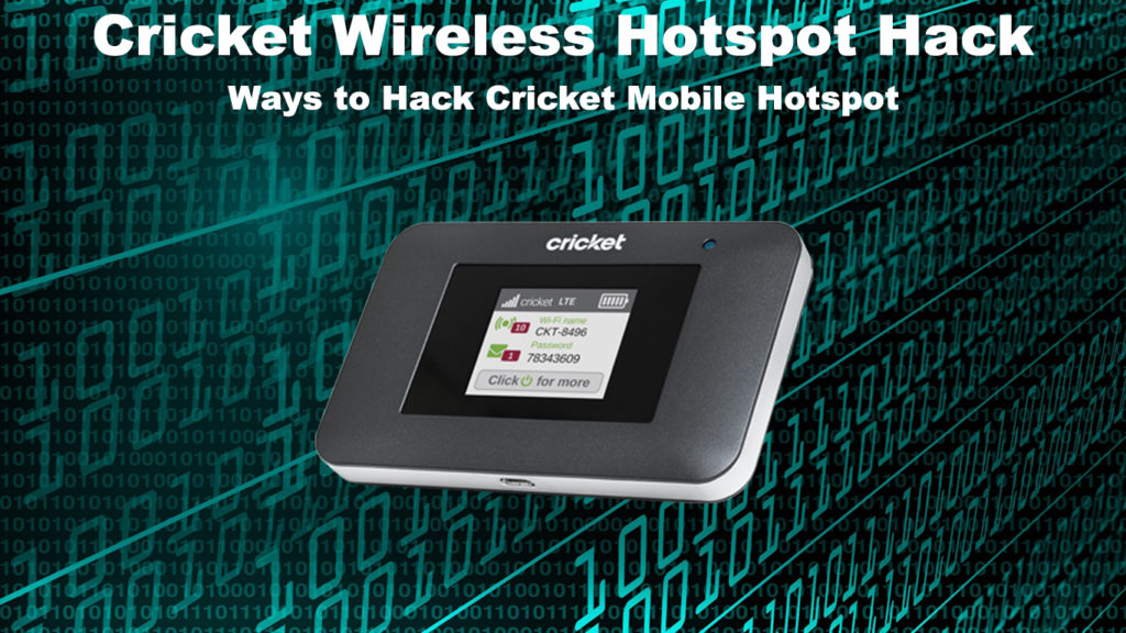 Cricket Wireless Hotspot Hack