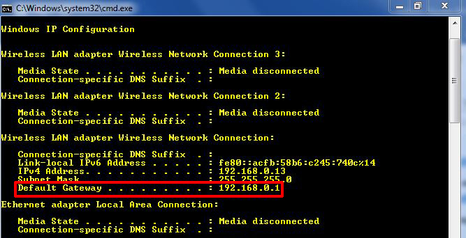 Default Gateway