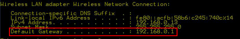 Default Gateway