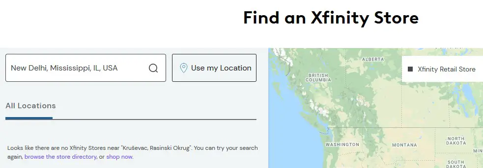 Find an Xfinity Store