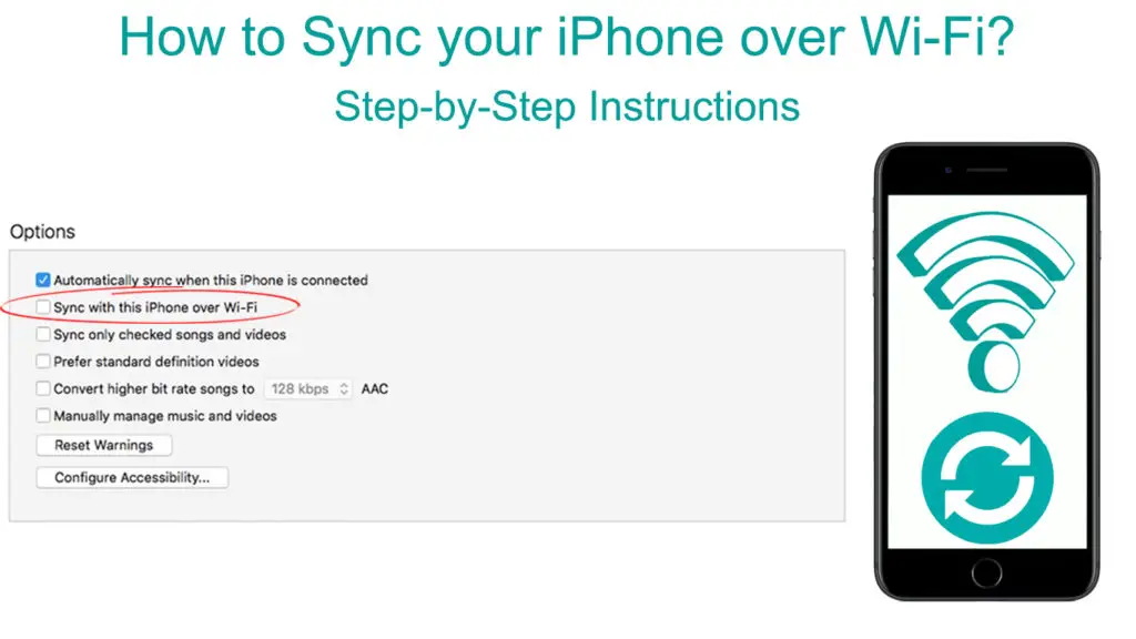 How to Sync your iPhone over Wi-Fi