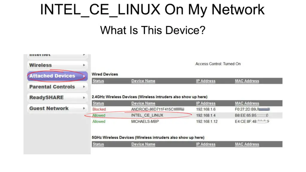 INTEL_CE_LINUX on My Network