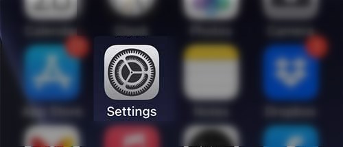 Tap on the Settings icon