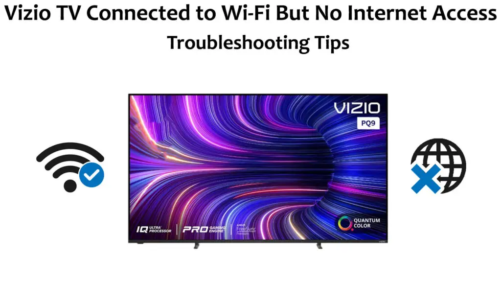 Vizio TV Connected to Wi-Fi But No Internet Access