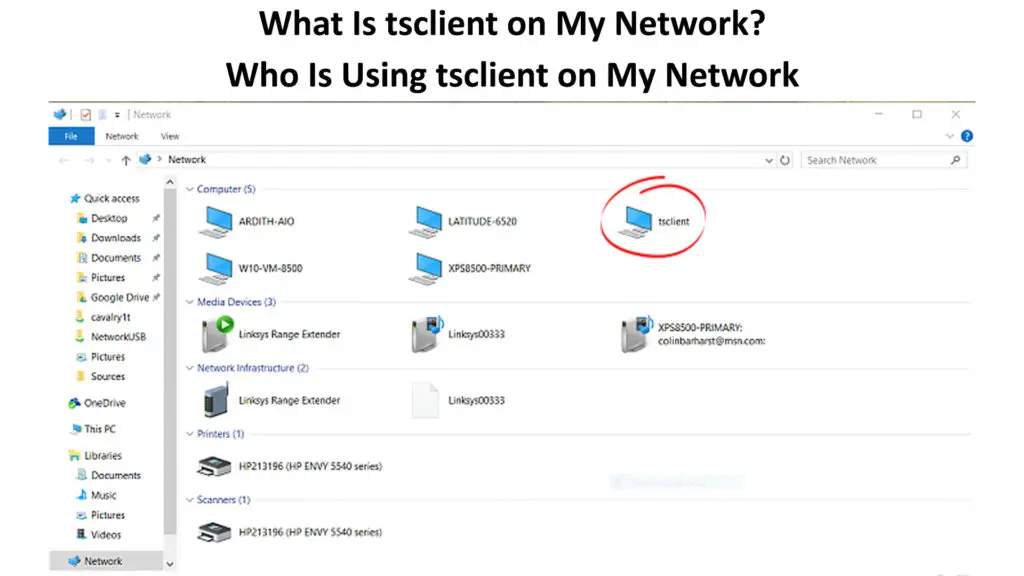 What Is tsclient On My Network