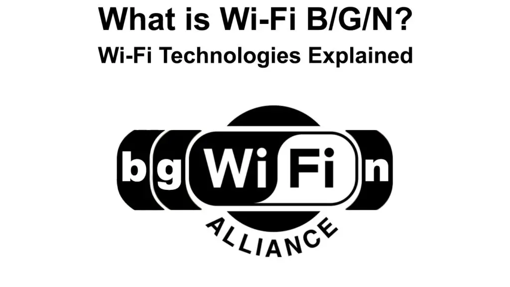 What is Wi-Fi B/G/N