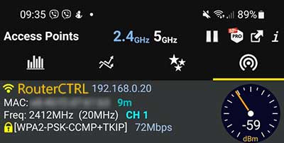 WiFi Analyzer Signal Strength