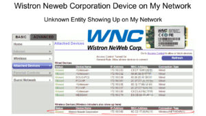Wistron neweb corporation в списке подключений wifi