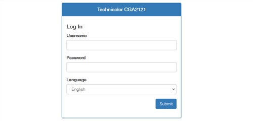 login page