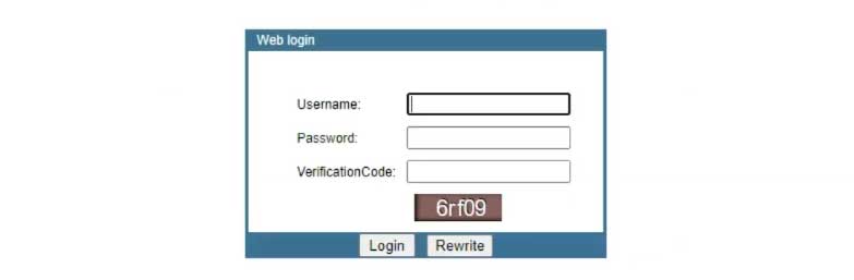 Optilink router login page