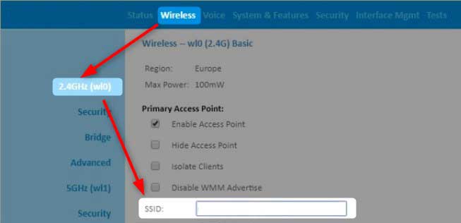 Change the SSID on Mobily Elife router