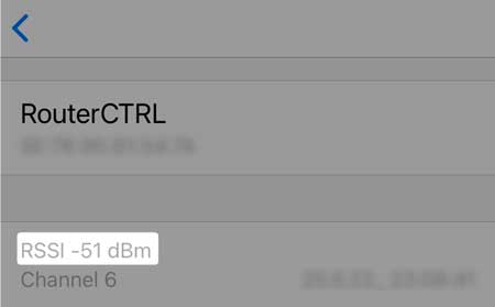 Check the wireless signal strength using the AirPort Utility App