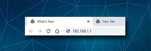 GTT router default IP address