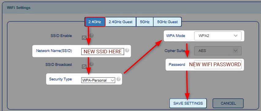 HughesNet router WiFi Configuration