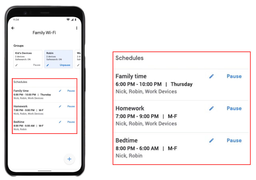 Schedule a Wi-Fi Pause