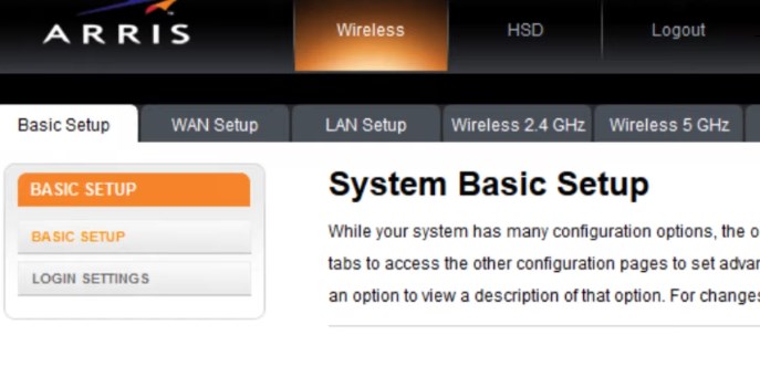 System Basic Setup