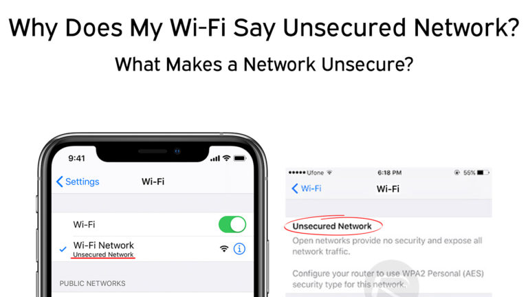 Why Does My Ipad Say Unsecured Network