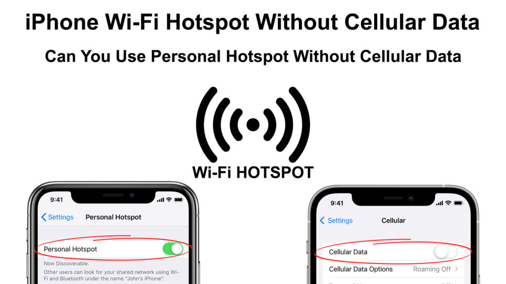 iPhone Wi-Fi Hotspot Without Cellular Data