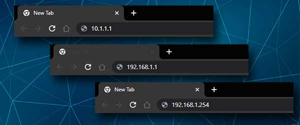 iiNet router login IPs