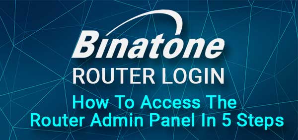 Binatone router login