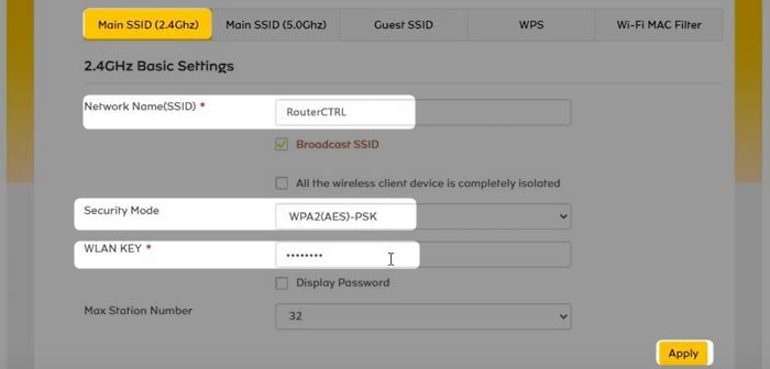 Change MTN network name and passwordjpg