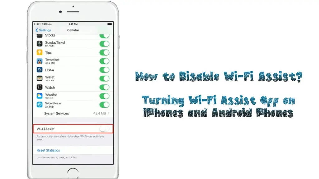 How to Disable Wi-Fi Assist